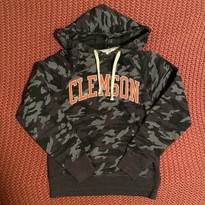 Grey Camo Unisex Clemson Pullover Hoodie